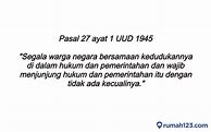 Pasal 27 Ayat 3 Tentang