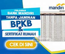 Pinjaman Bank Mandiri Bunga Berapa Persen